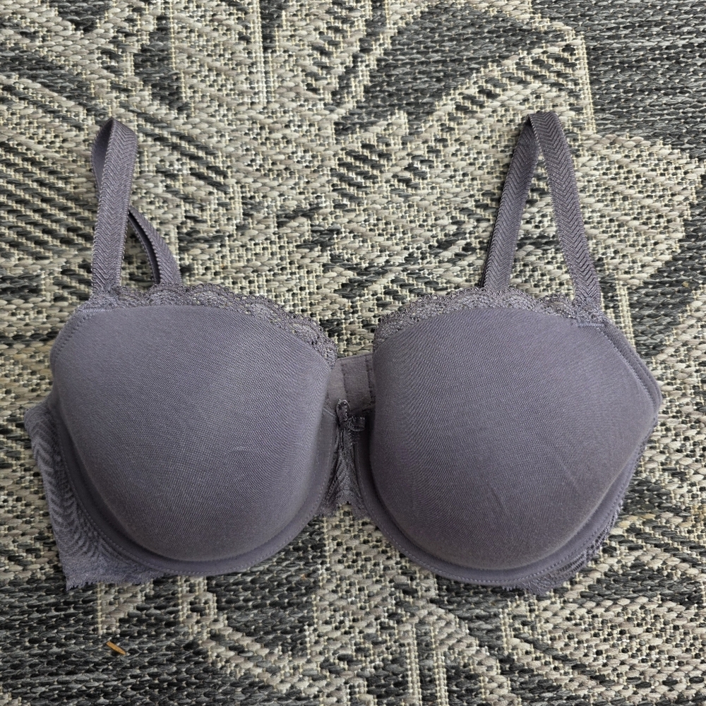 B Tempted Gray Bra 34F 34DDD